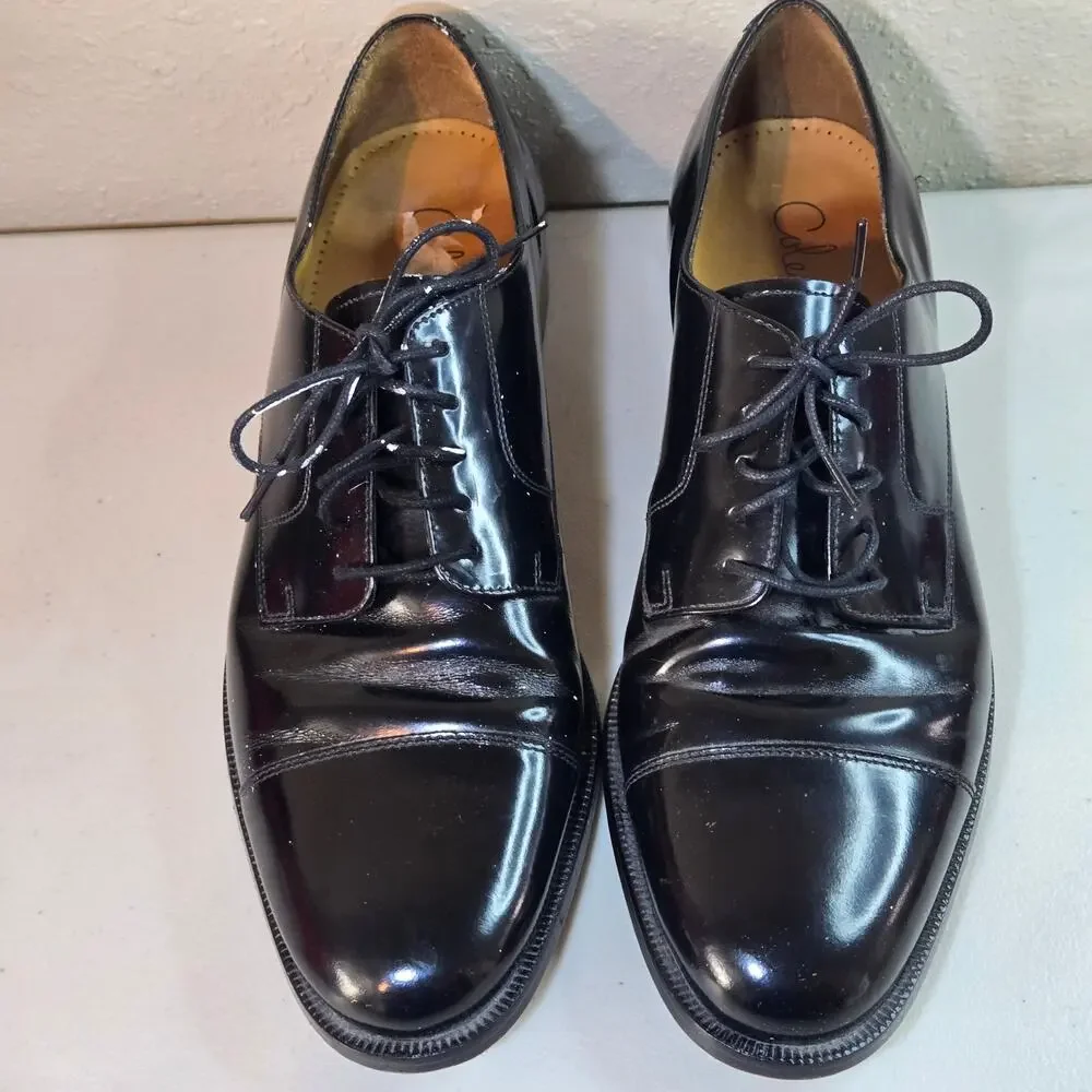 Cole Haan Caldwell Black Leather Oxford Cap Toe‎ Dress Shoes Men's Size 11B